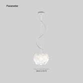 Lampadario Bianco Moderno Design Nuvola in Vetro - Clowasit.com